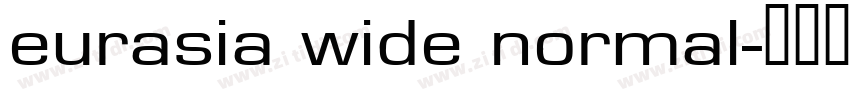 eurasia wide normal字体转换